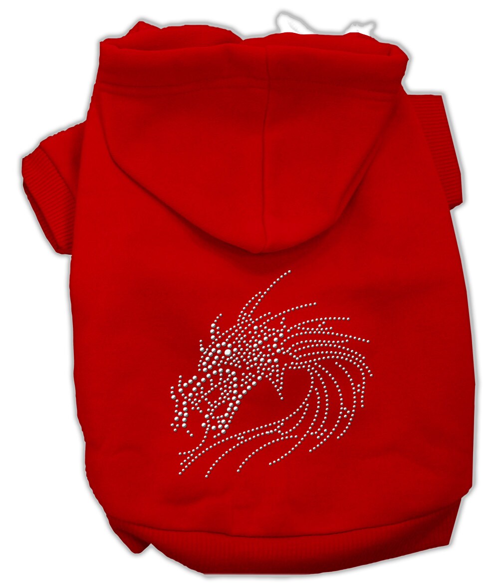 Pet, Dog & Cat Hoodie Rhinestone, "Dragon"