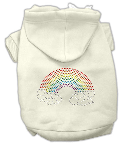 Pet, Dog & Cat Hoodie Rhinestone, "Rainbow"