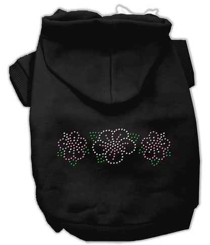 Pet, Dog & Cat Hoodie Rhinestone, "Tropical Flower"