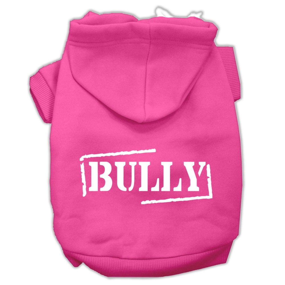 Pet, Dog & Cat Hoodie Screen Printed, "Bully"