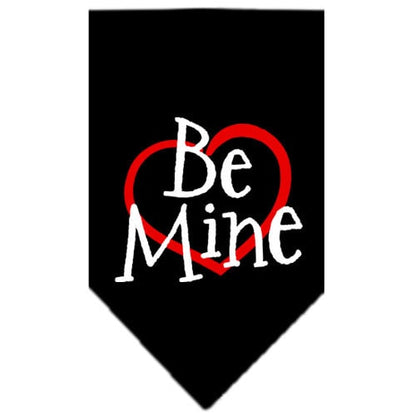 Pet and Dog Bandana Screen Printed, "Be Mine"