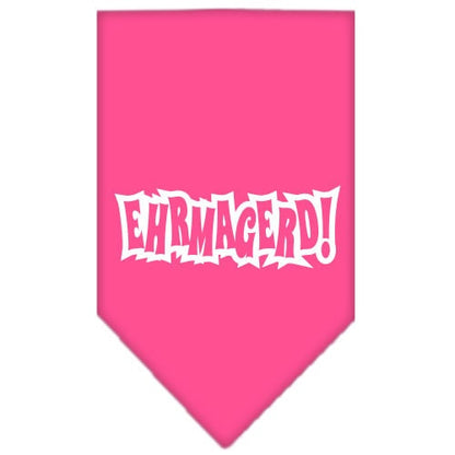 Pet and Dog Bandana Screen Printed, "Ehrmagerd!"