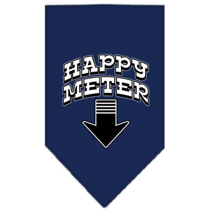 Pet and Dog Bandana Screen Printed, "Happy Meter"