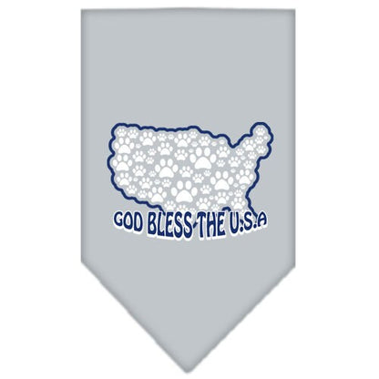 Pet and Dog Bandana Screen Printed, "God Bless The USA"