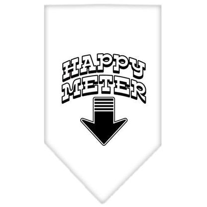 Pet and Dog Bandana Screen Printed, "Happy Meter"