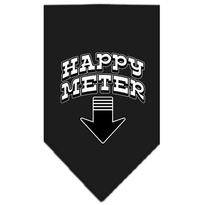 Pet and Dog Bandana Screen Printed, "Happy Meter"