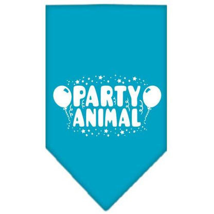 Pet and Dog Bandana Screen Printed, "Party Animal"