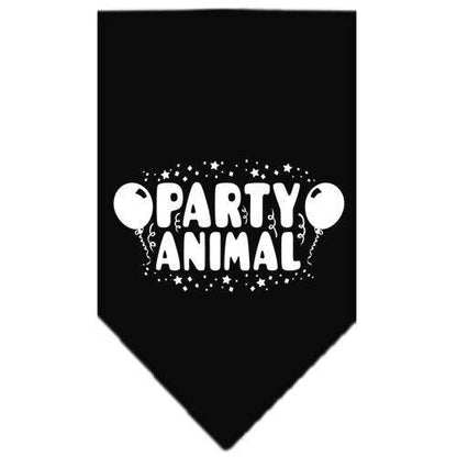 Pet and Dog Bandana Screen Printed, "Party Animal"