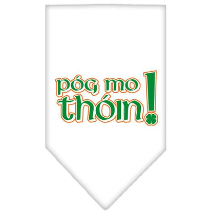 Pet and Dog Bandana Screen Printed, "Pog Mo Thoin"