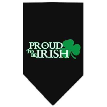 Pet and Dog Bandana Screen Printed, "Proud To Be Irish"