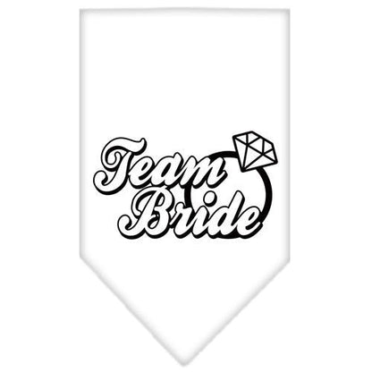 Pet and Dog Bandana Screen Printed, "Team Bride"