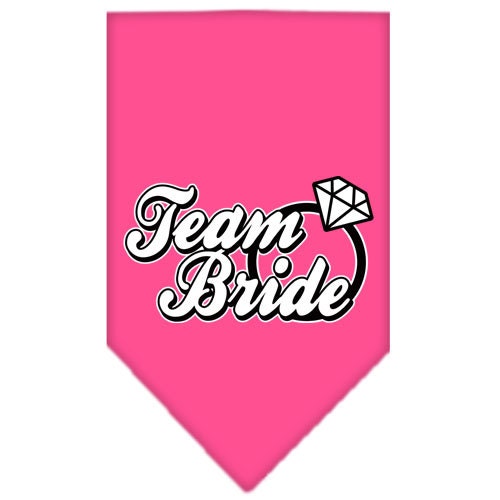 Pet and Dog Bandana Screen Printed, "Team Bride"