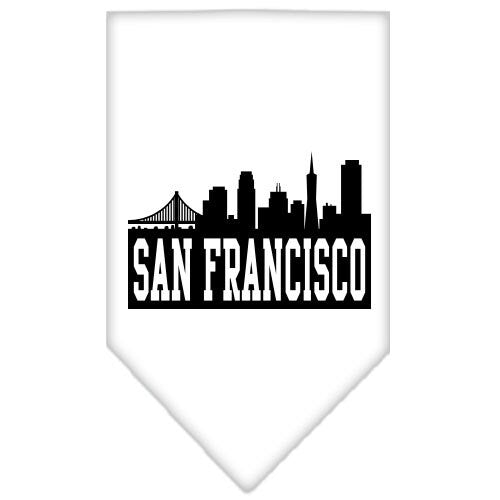 Pet and Dog Bandana Screen Printed, "San Francisco Skyline"