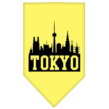 Pet and Dog Bandana Screen Printed, "Tokyo Skyline"