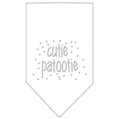 Pet and Dog Bandana Rhinestone, "Cutie Patootie"