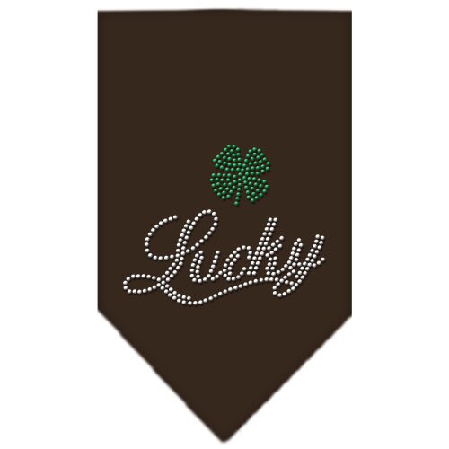 Pet and Dog Bandana Rhinestone, "Lucky Script"