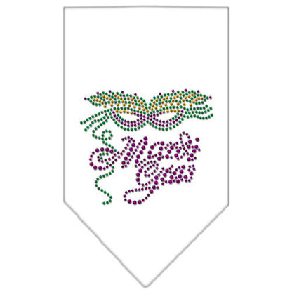 Pet and Dog Bandana, Rhinestone, "Mardi Gras"