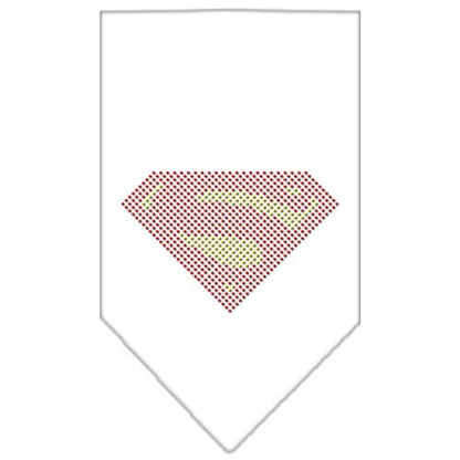 Pet and Dog Bandana Rhinestone, "Super"