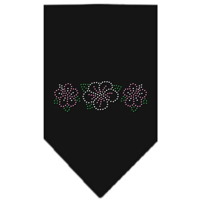 Pet and Dog Bandana Rhinestone, "Tropical Flower"