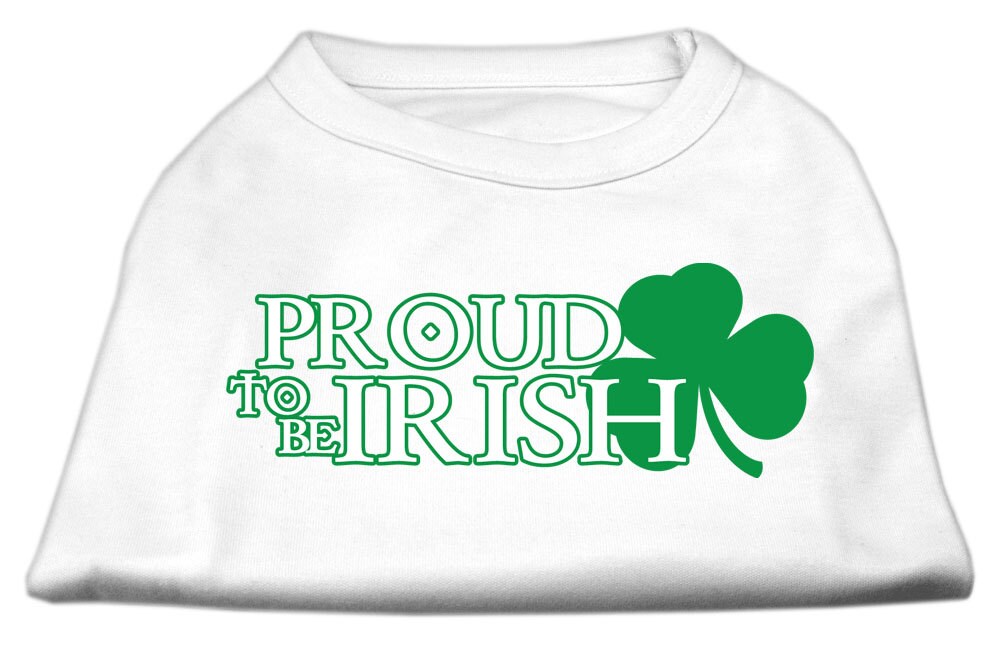 Pet Dog & Cat Shirt Screen Printed, "Proud To Be Irish"