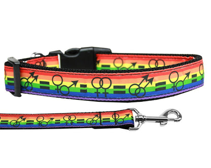 Pet Dog & Cat Nylon Collar or Leash, "Equality"