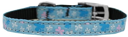 Pet Dog & Cat Nylon Collar or Leash, "Butterfly"