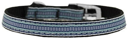 Pet Dog & Cat Nylon Collar or Leash, "Preppy Stripes"