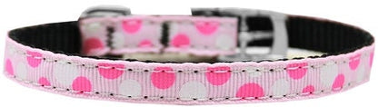 Pet Dog & Cat Nylon Collar or Leash 3/8" wide, "Confetti Dots"