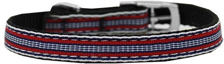 Pet Dog & Cat Nylon Collar or Leash, "Preppy Stripes"