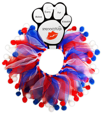 Pet, Dog & Cat Smoocher Pet Necklace, "Patriotic"