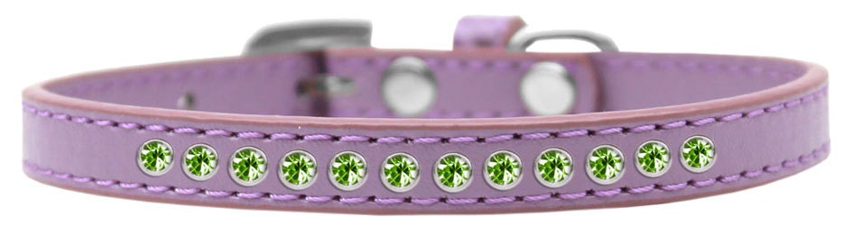 Dog, Puppy & Pet Fashion Collar, "Lime Green Crystal Rimsets"