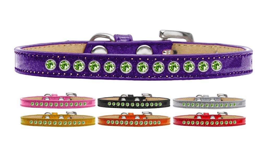 Dog, Puppy and Pet Ice Cream Collar, "Lime Green Crystal Rimsets"