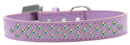 Dog, Puppy & Pet Fashion  Collar, "Aurora Borealis Crystal Rimsets Sprinkles"