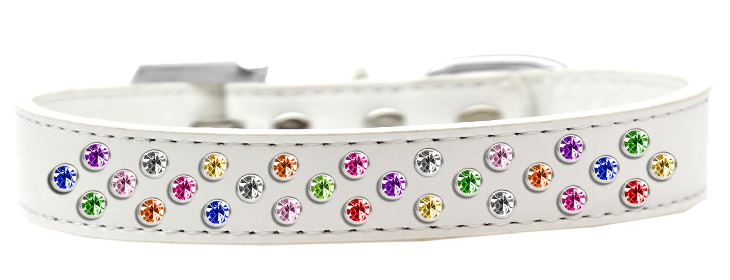 Dog, Puppy & Pet Fashion  Collar, "Confetti Crystal Rimsets Sprinkles"