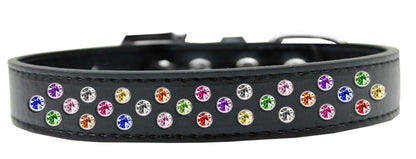 Dog, Puppy & Pet Fashion  Collar, "Confetti Crystal Rimsets Sprinkles"