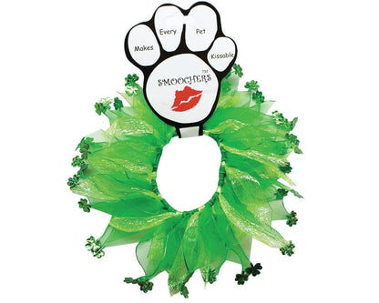 Pet, Dog and Cat Smoocher Pet Necklace, "Shamrock"