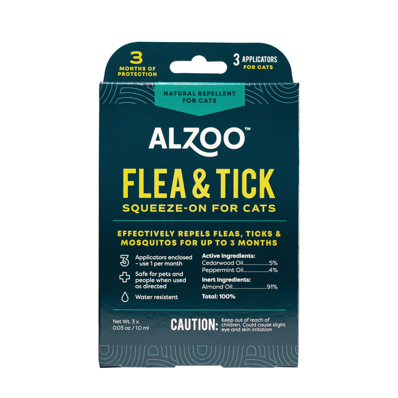 ALZOO Plant-Based Flea & Tick Repellent Squeeze-On