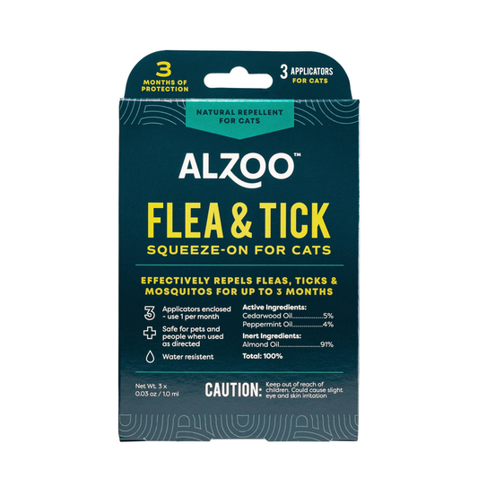 ALZOO Plant-Based Flea & Tick Repellent Squeeze-On