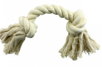 Animal Treasures White 2 Knot Rope Toy - 16"